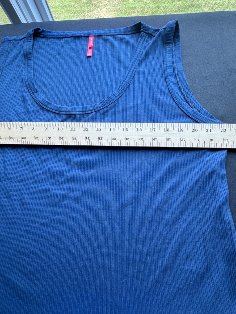SPANX® Stretch Rib Scoop Neck Tank NWOT 3X NAVY BLUE - Picture 5 of 6